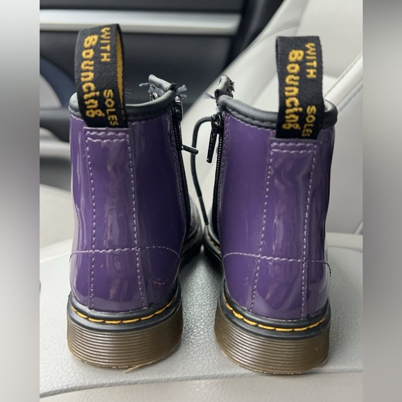 Children’s size 9 Patent Leather Purple Dr. Martens. - Picture 5 of 8